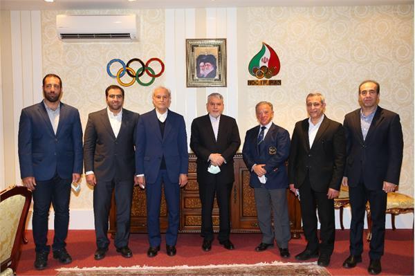 رئیس فدراسیون جهانی پرورش اندام با رئیس کمیته ملی المپیک ملاقات کرد
